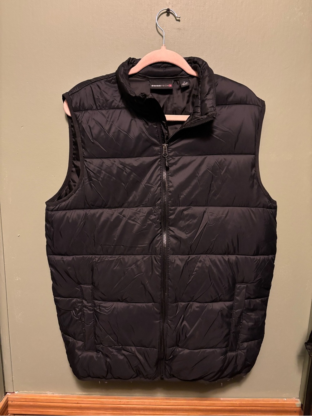 Men's Black Swiss Tech Vest - Lightweight Layering